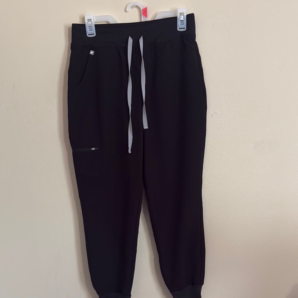 Casual Black Jogger Pants with Drawstring